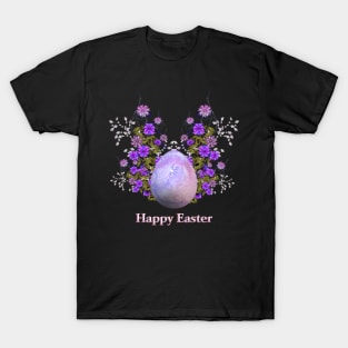 Happy easter, easter egg with flowers T-Shirt